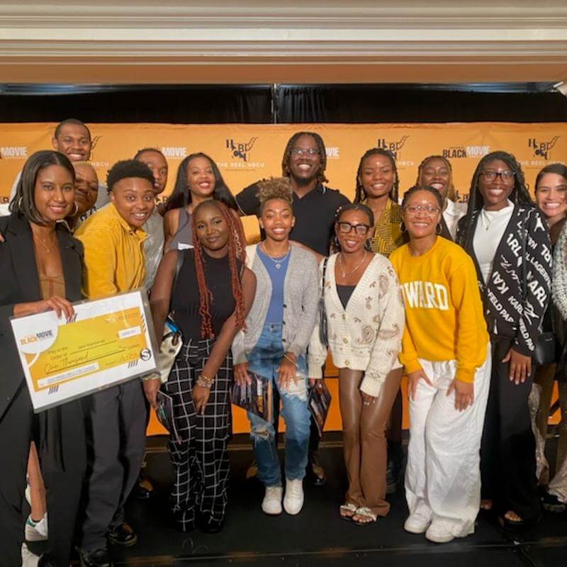 HU Students and Associate Professor Jami Ramberan at Reel HBCU Film Competition