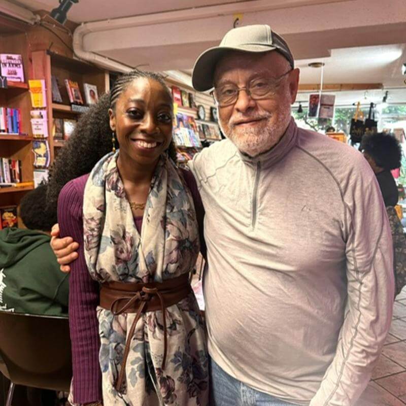 Assistant Professor Akosua Adoma Owusu and Haile Gerima