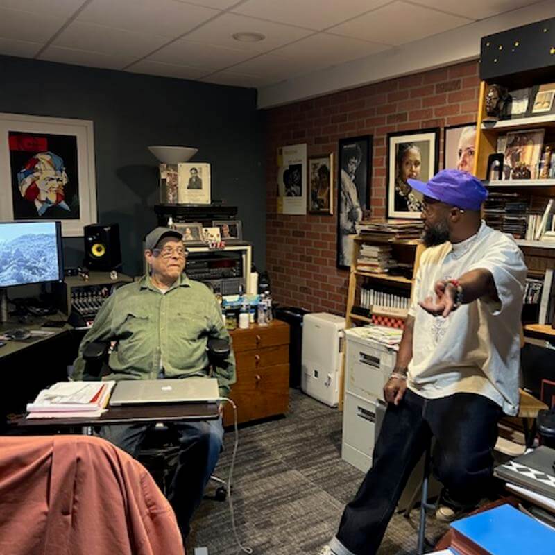 Bradford Young talks to Haile Gerima at Sankofa DC