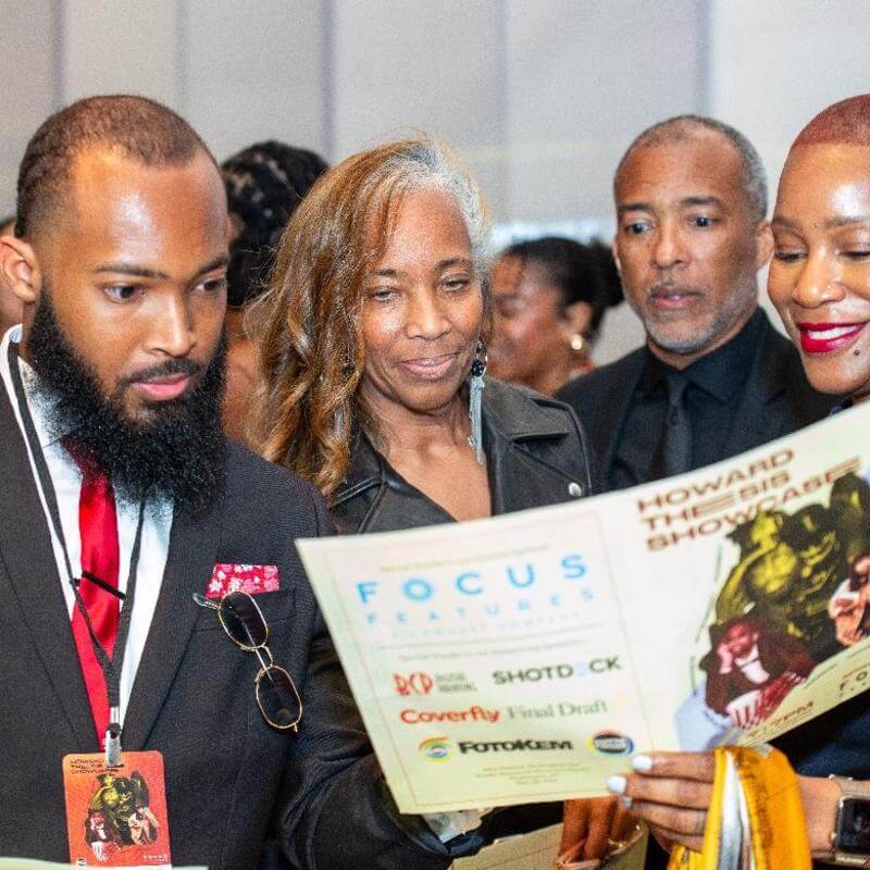 HU Students and Parents at Howard Thesis Showcase 2024