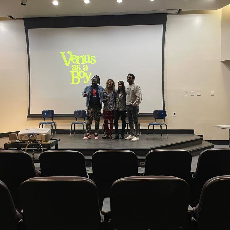 HU Students at Film screening organized by Jami Ramberan