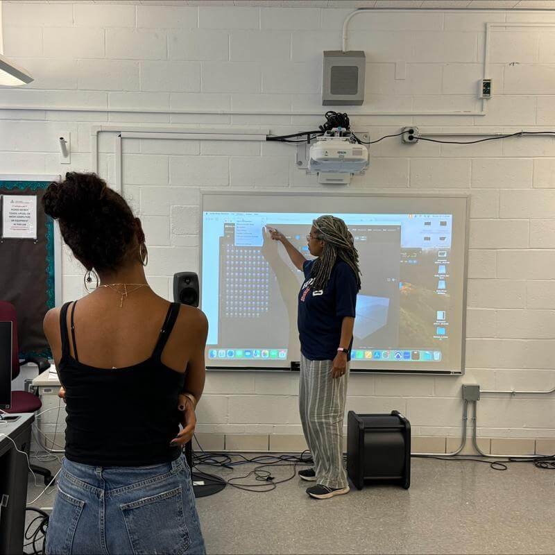 Hu students and Audio Production Instructor