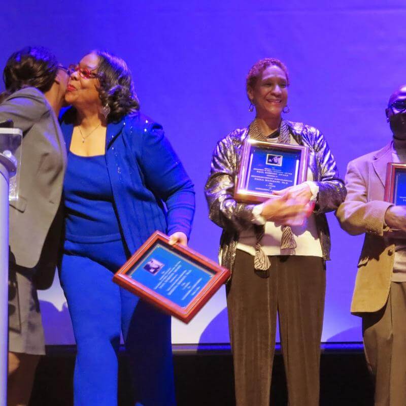 HU Faculty on stage at the 2015 Paul Robeson Student Awards