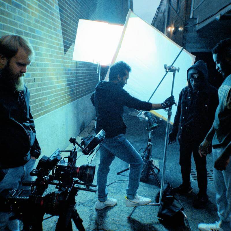 MFA Film students on set in Ohio