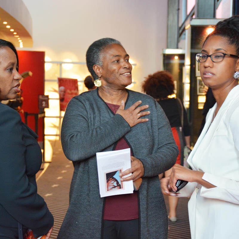 HU Faculty Sonja Williams and Jami Ramberan at the AFI Theater for Paul Robeson Student Awards