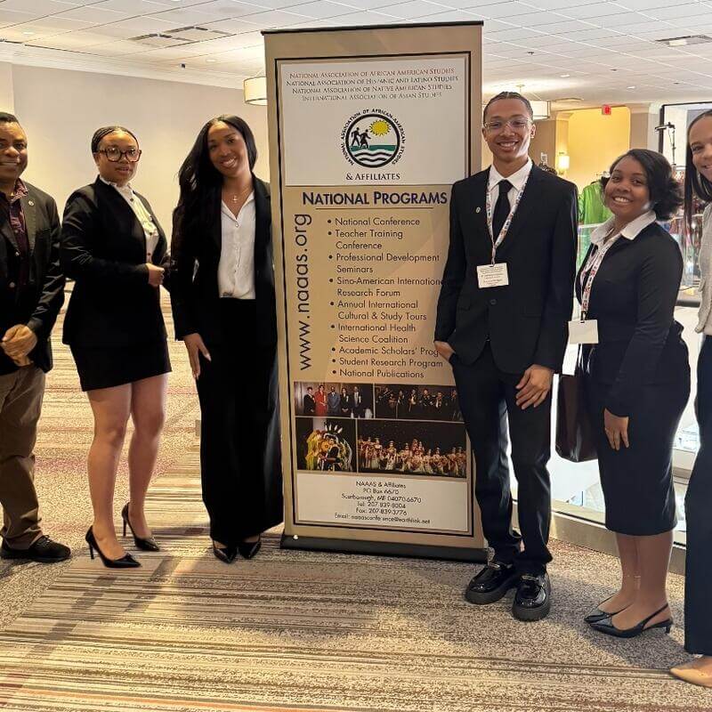 Dr. Kehbuma Langmia is in Texas with our Annenberg students presenting their research