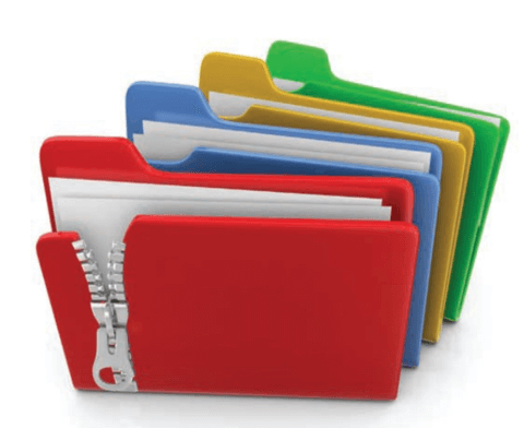 image of zipped folders symbolizing security for your information