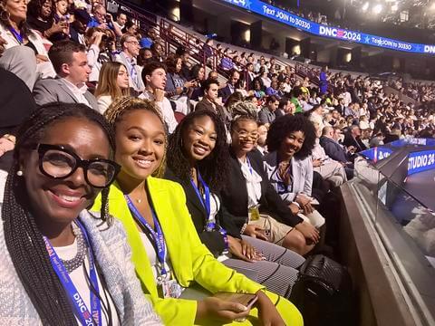 faculty and students at the DNC Convention in Chicago