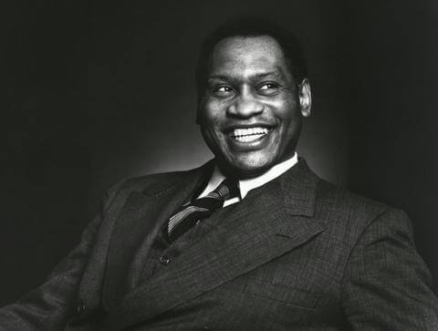 Paul Robeson smiling portrait