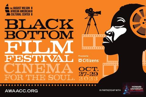 Black Bottom Film Festival 2023 poster in partnership with HU