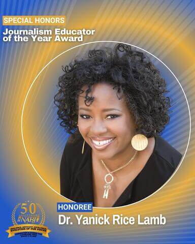 Dr Yanick Rice Lamb NABJ Award